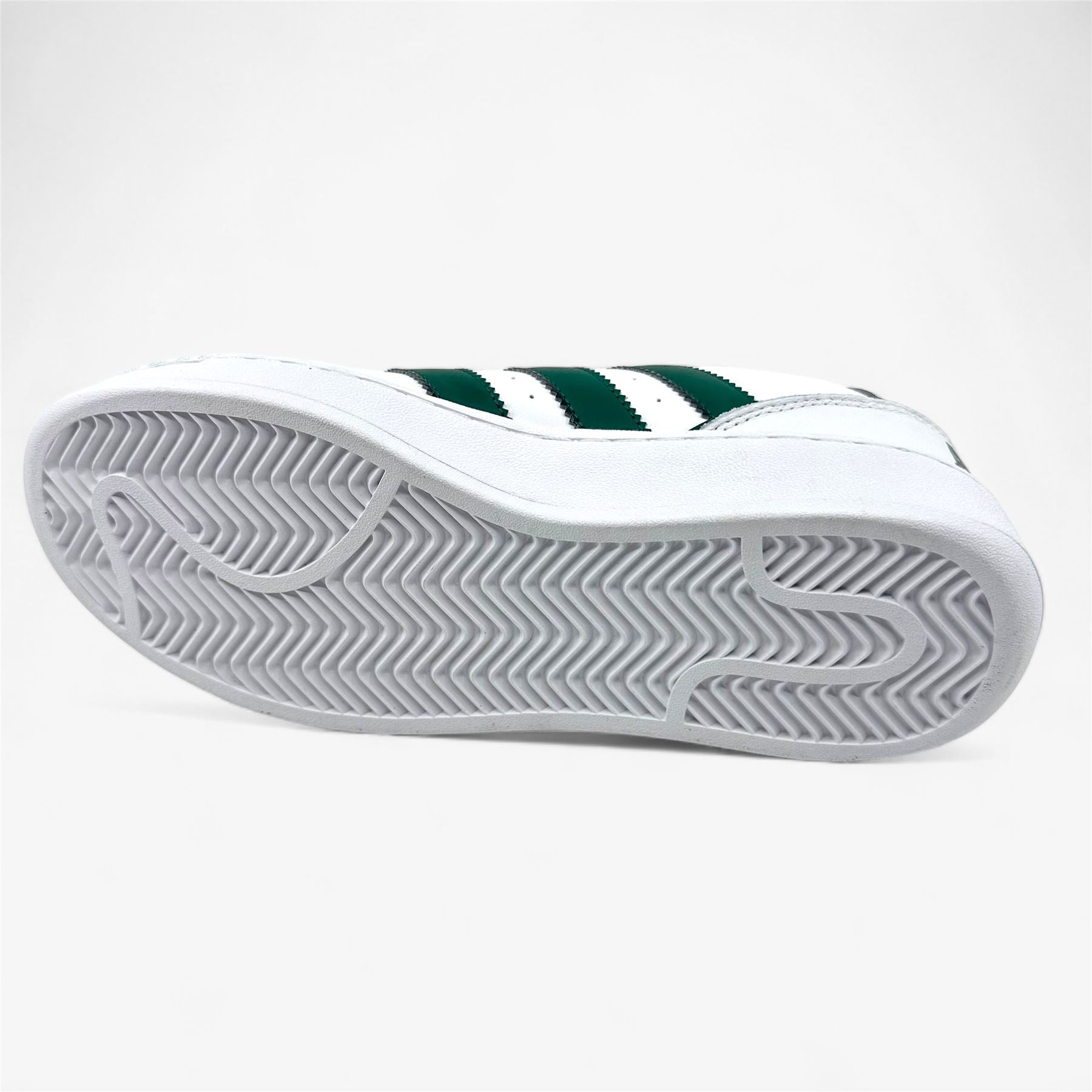 Adidas Superstar XLG White Collegiate Green Mens Athletic Sneaker