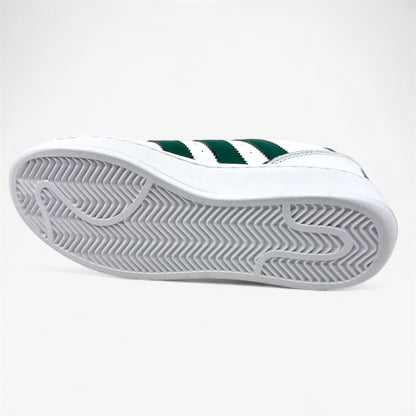 Adidas Superstar XLG White Collegiate Green Mens Athletic Sneaker