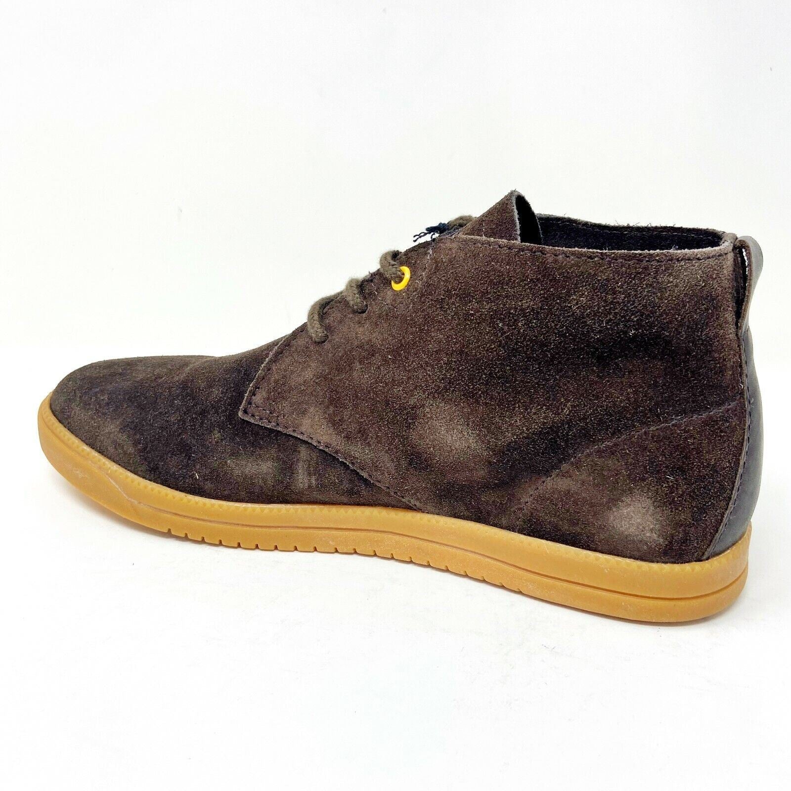 Clae Strayhorn Unlined Umber Suede Gum Mens Size 7 Casual Sneakers