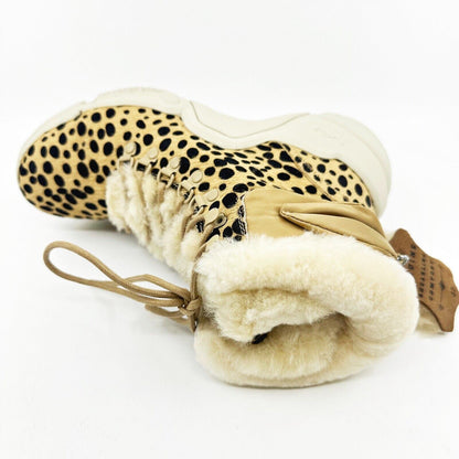 Mark Nason Neo Block Lillie Cheetah Womens Size 6.5 Shearling Sneaker Bootie