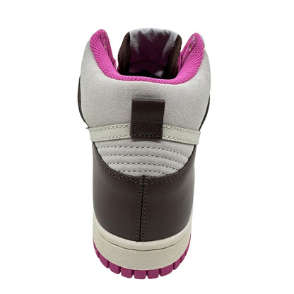 Nike Dunk High White Chocolate Brown Pink Womens Athletic Sneaker