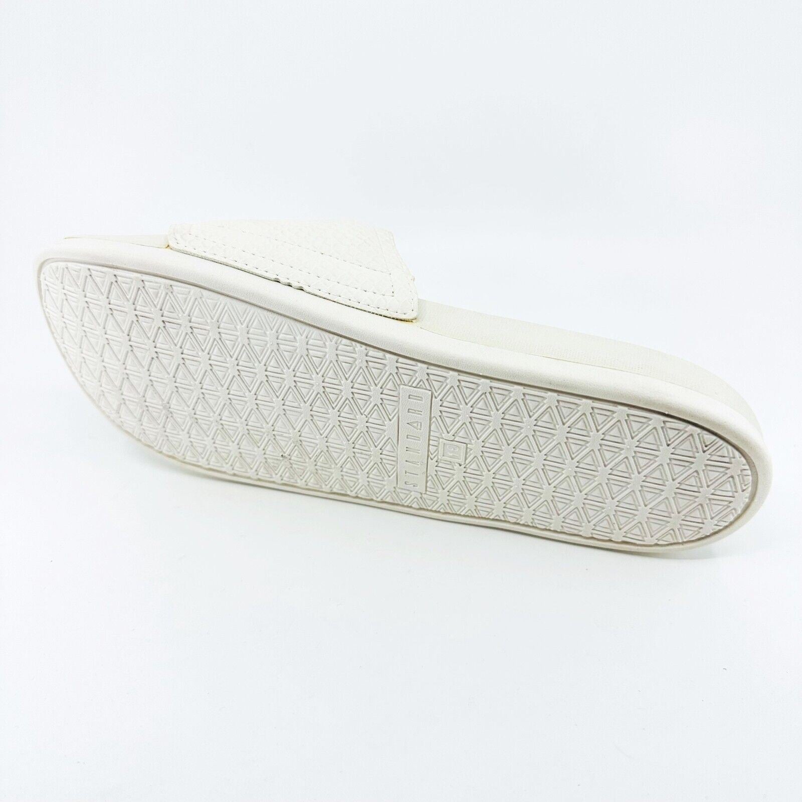 STNDRD Standard Los Angeles Monaco Snake White Mens Comfort Slide Sandals