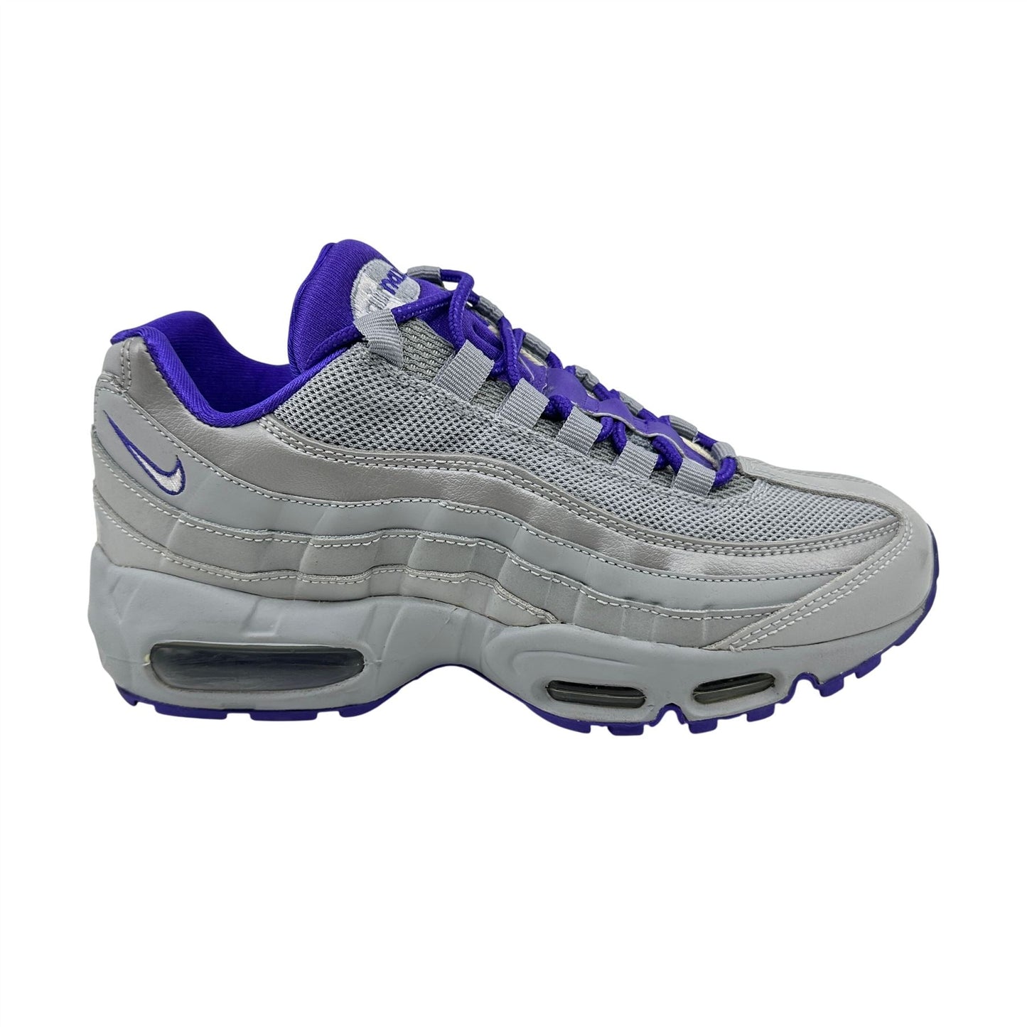 Nike Air Max 95 Wolf Grey White Purple Womens Athletic Sneaker