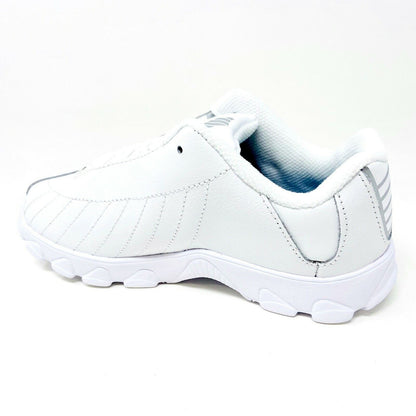 K-Swiss ST329 White Silver Kids Casual Sneakers 56408 155