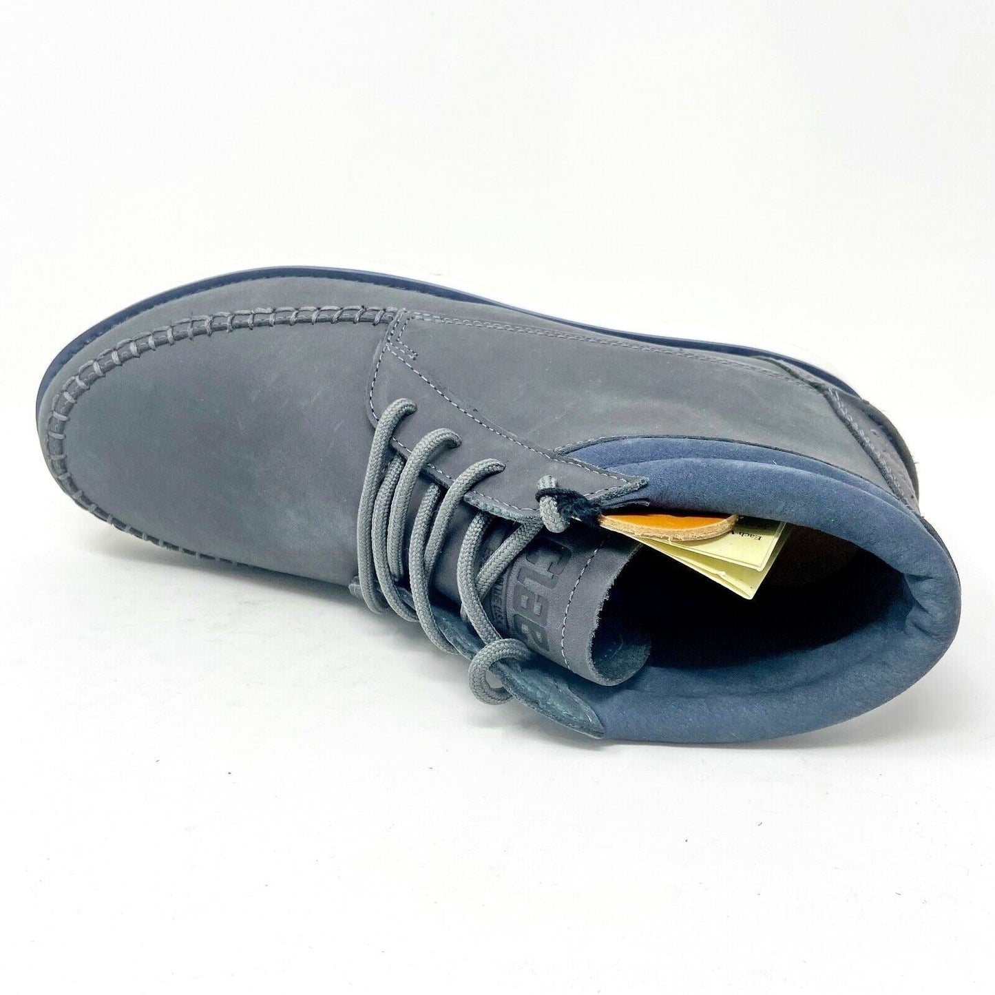 Clae Romare Hi Vibram Pavement Leather Gray Mens Premium Casual Sneakers