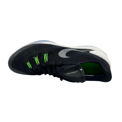 Nike Hyperchase Premium Black Metallic Silver White Mens Size 13 Sneaker