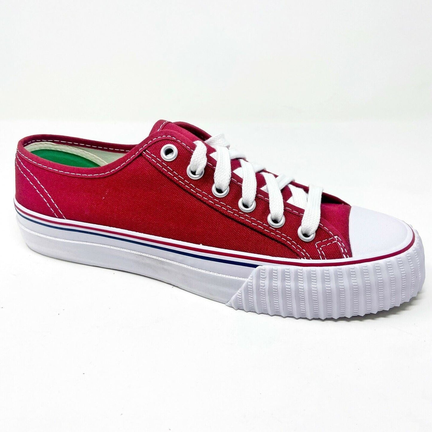 PF Flyers Center Lo Red White Womens Casual Shoes MC1002RD