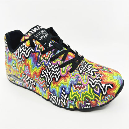 Skechers Uno Infitnite Drip Multi Womens Jen Stark Athletic Sneakers