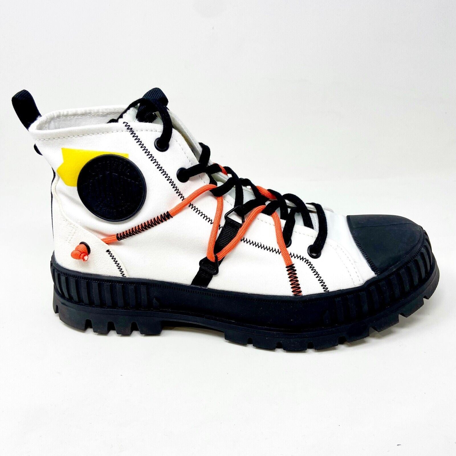 Palladium Pallashock Re-Craft Star White Womens Casual Combat Boots 77194 116