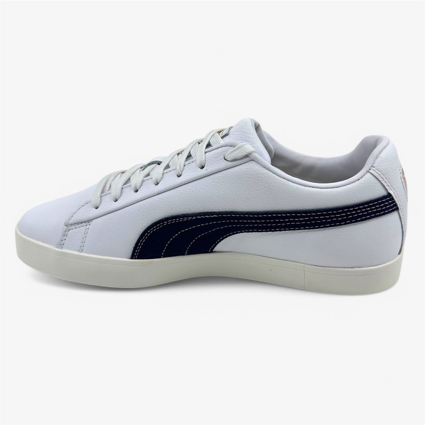 PUMA x Arnold Palmer Fusion Classic White Deep Navy Mens Waterproof Golf Shoes