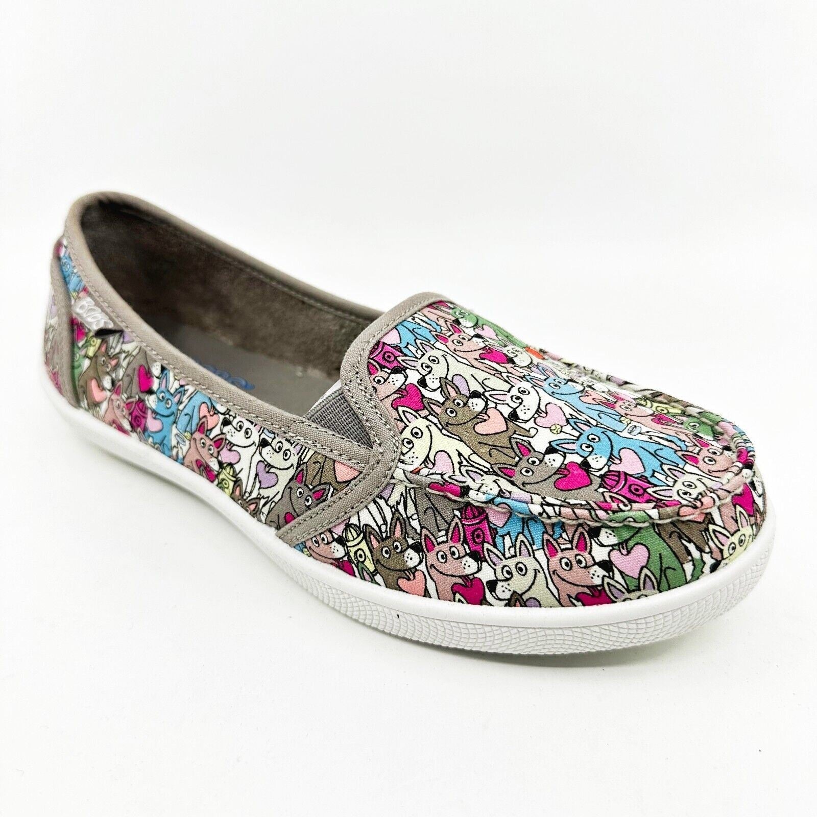 Skechers Bobs B Cute Love Shuffle Taupe Multi Womens Size 6.5 Casual Shoes