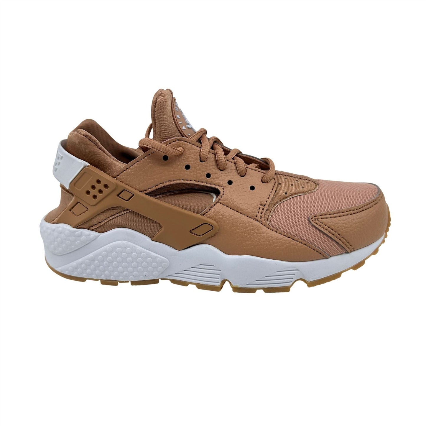 Nike Air Huarache Run Clay White Gum Yellow Womens Athletic Sneaker