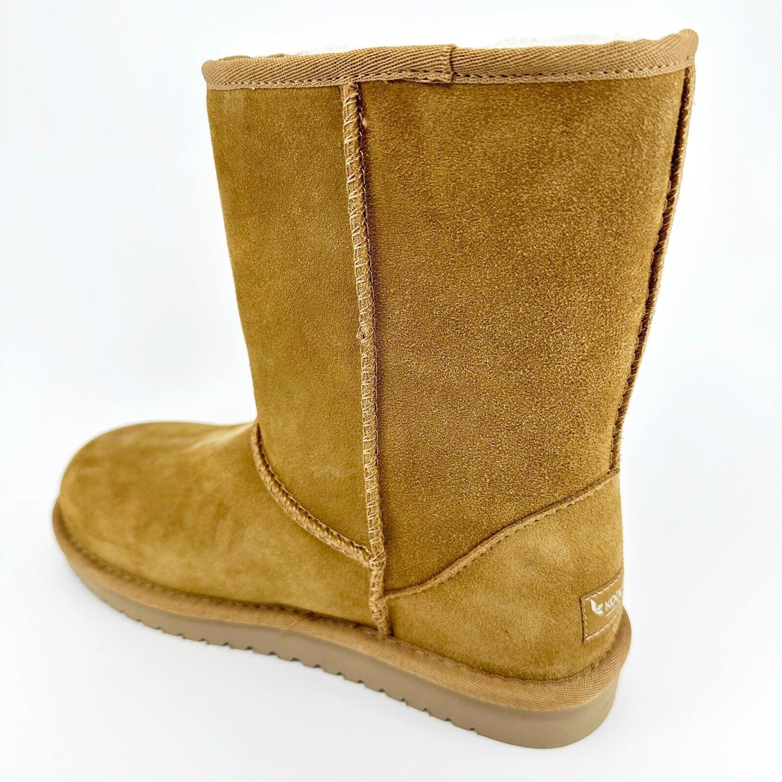 Koolaburra by UGG Koola Short Chestnut Womens  Faux Fur Shearling Suede Boots