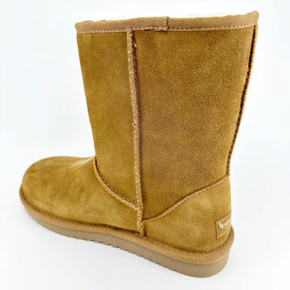 Koolaburra by UGG Koola Short Chestnut Womens  Faux Fur Shearling Suede Boots