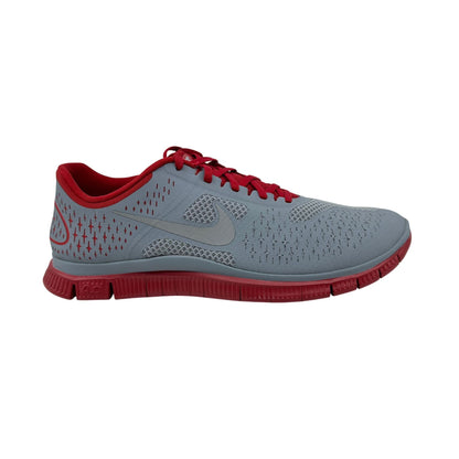 Nike Free 4.0 V2 Gym Red Silver Mens Size 12 Athletic Sneaker