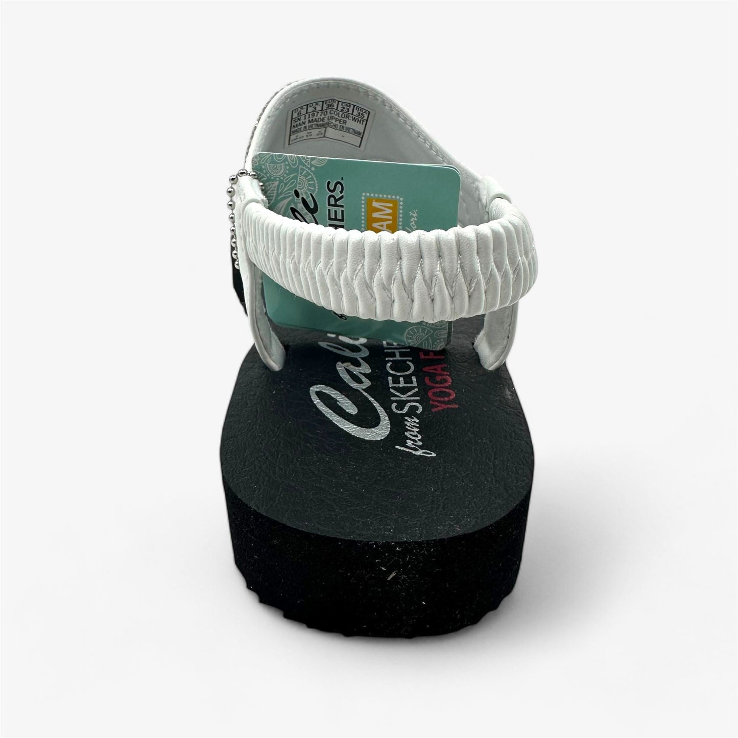 Skechers Meditation Rockstar White Womens Sandal Slingback