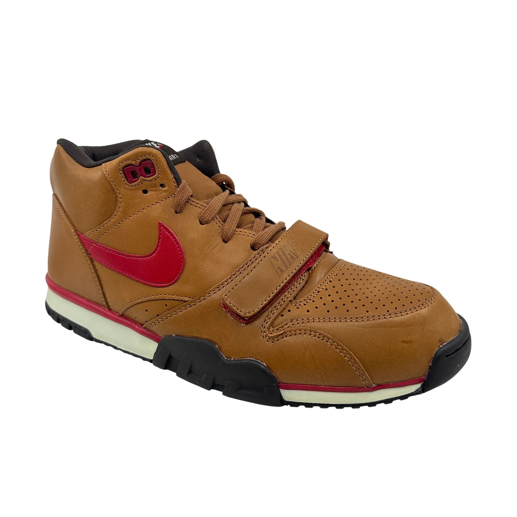 Nike Air Trainer 1 Premium Hazelnut Gym Red Brown Mens Athletic Sneaker