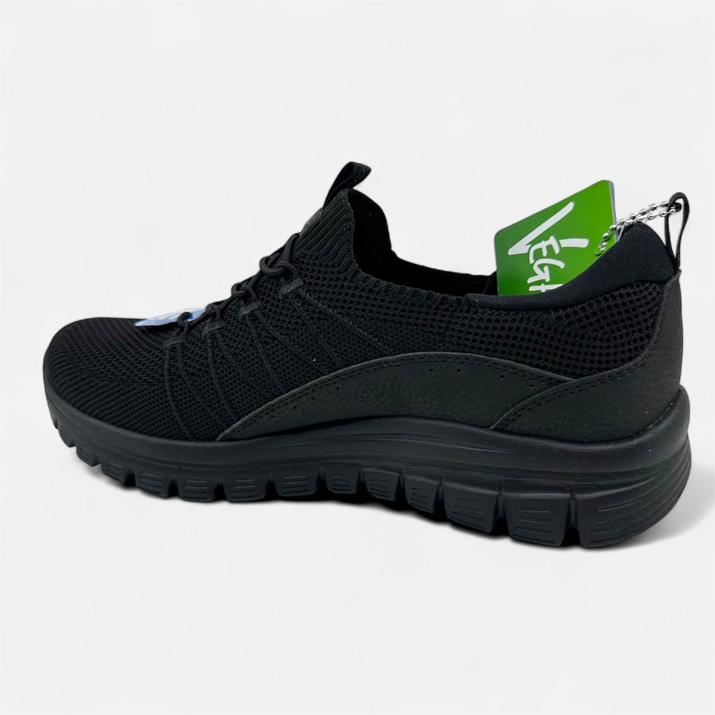 Skechers Graceful Picture Perfect Black Womens Casual Stretch Fit Sneaker