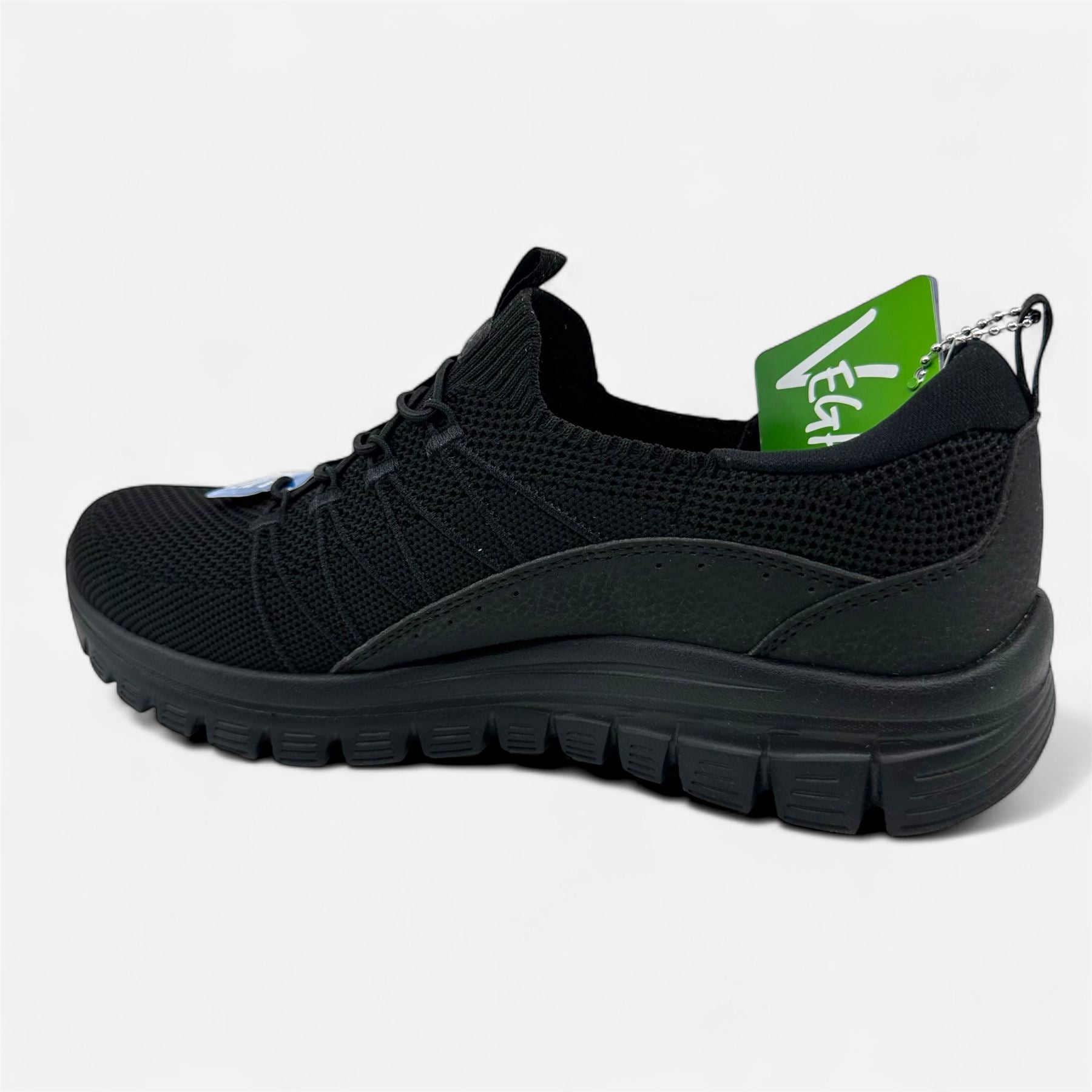Skechers Graceful Picture Perfect Black Womens Casual Stretch Fit Sneaker
