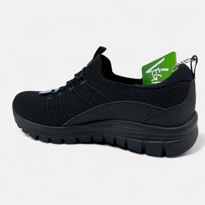 Skechers Graceful Picture Perfect Black Womens Casual Stretch Fit Sneaker