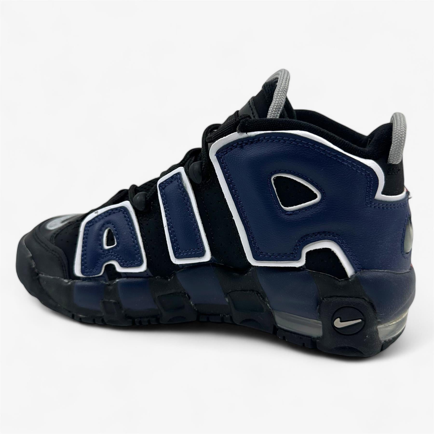 Nike Air More Uptempo GS Black University Red Kids Athletic Sneaker