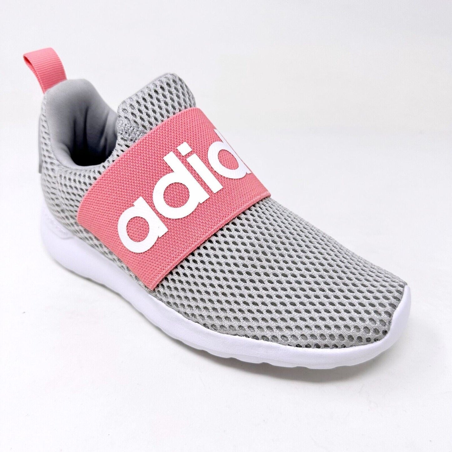 Adidas Lite Racer Adapt 4.0 K Gray Pink Kids Youth Running Shoes Q47209