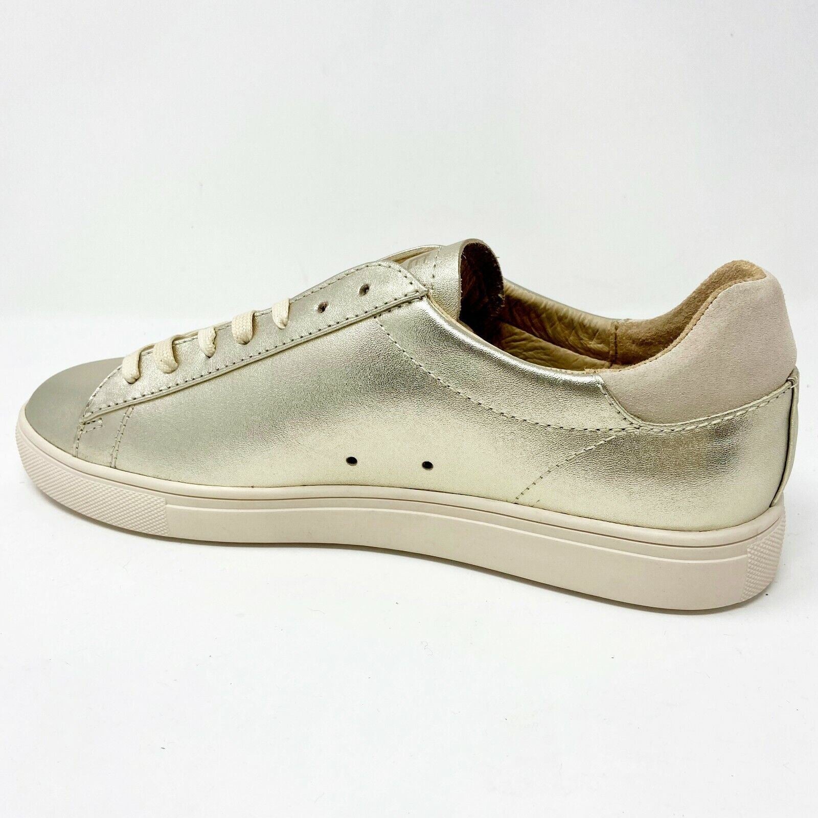 Clae Bradley Gold Metallic Mens Size 9 Premium Sneakers