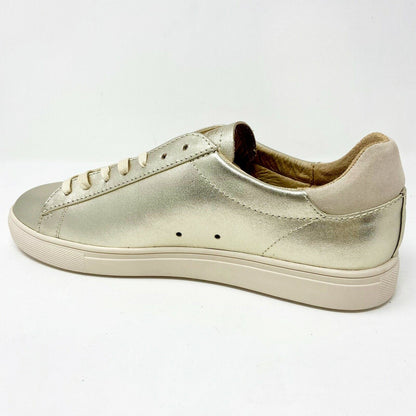 Clae Bradley Gold Metallic Mens Size 9 Premium Sneakers