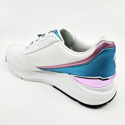 Skechers Rovina Metallic Mixer White Womens Size 9.5 Comfort Sneakers