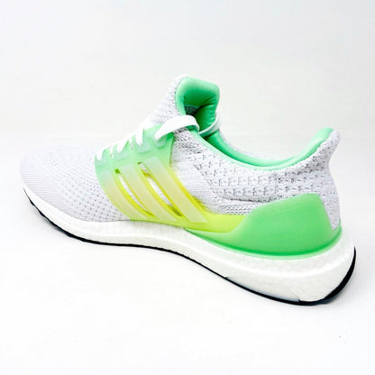 Adidas UltraBoost 5.0 DNA White Beam Green Mens Running Shoes GV8730