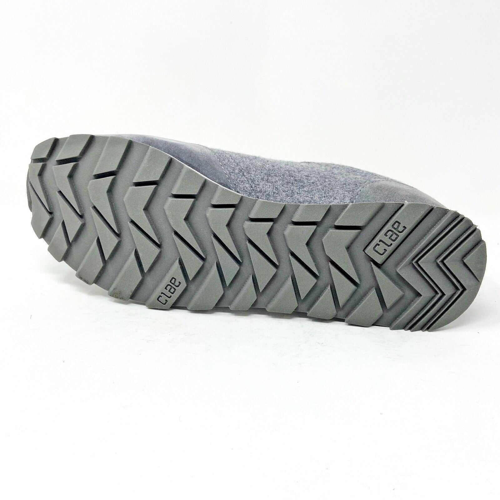 Clae Hayward Charcoal Wool Mens Premium Casual Sneakers
