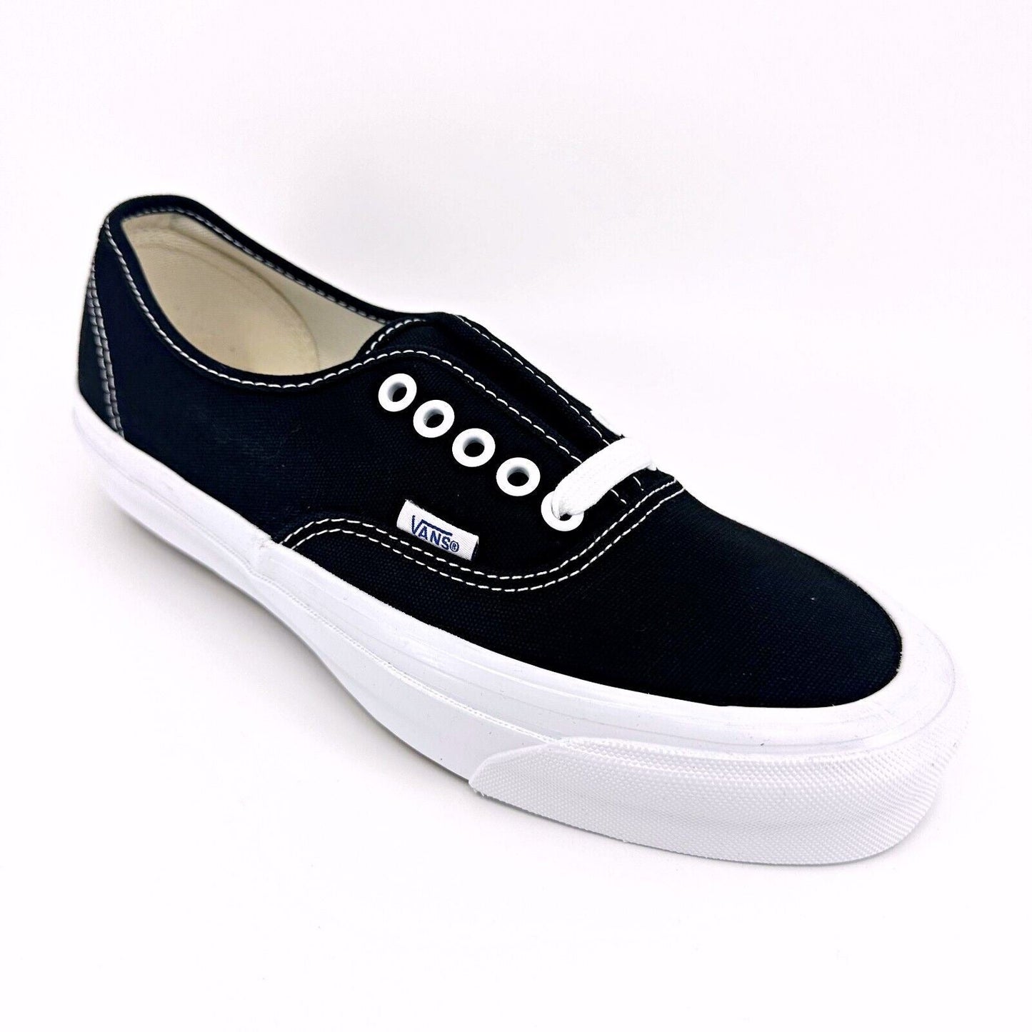 Vans Vault OG Authentic LX (Canvas) Black True White Womens Sneakers
