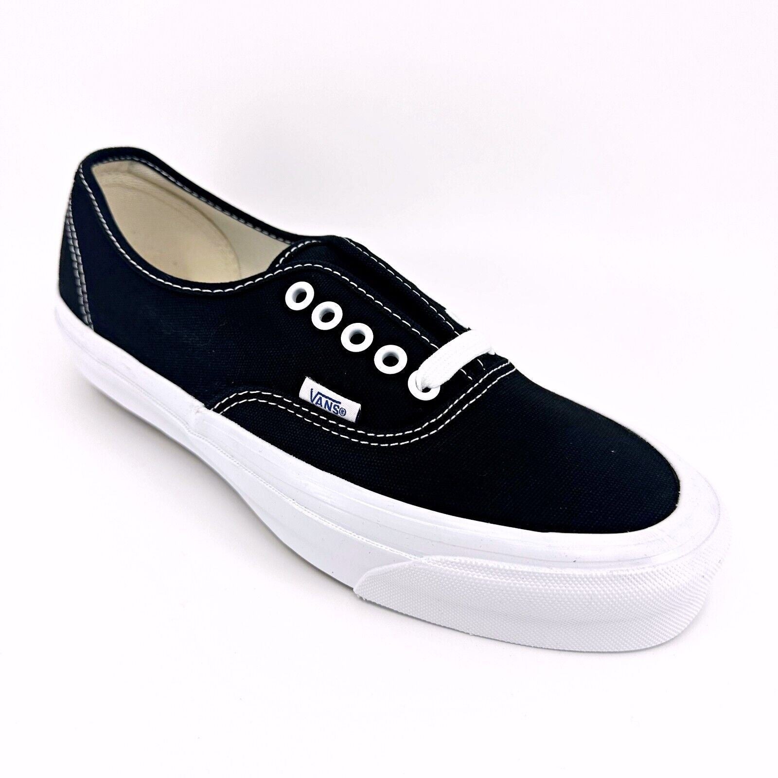 Vans Vault OG Authentic LX (Canvas) Black True White Womens Sneakers