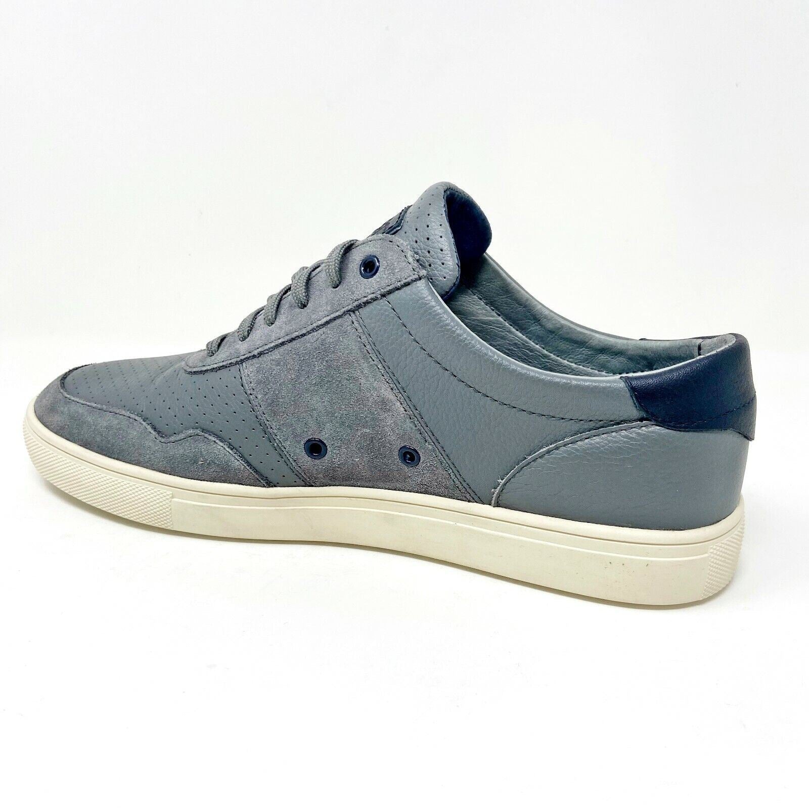 Clae Gregory SP Charcoal Tumbled Leather Mens Premium Casual Sneakers