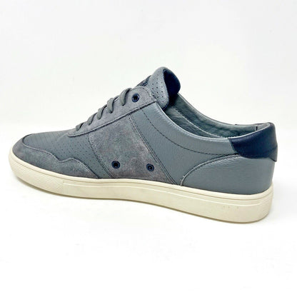 Clae Gregory SP Charcoal Tumbled Leather Mens Premium Casual Sneakers