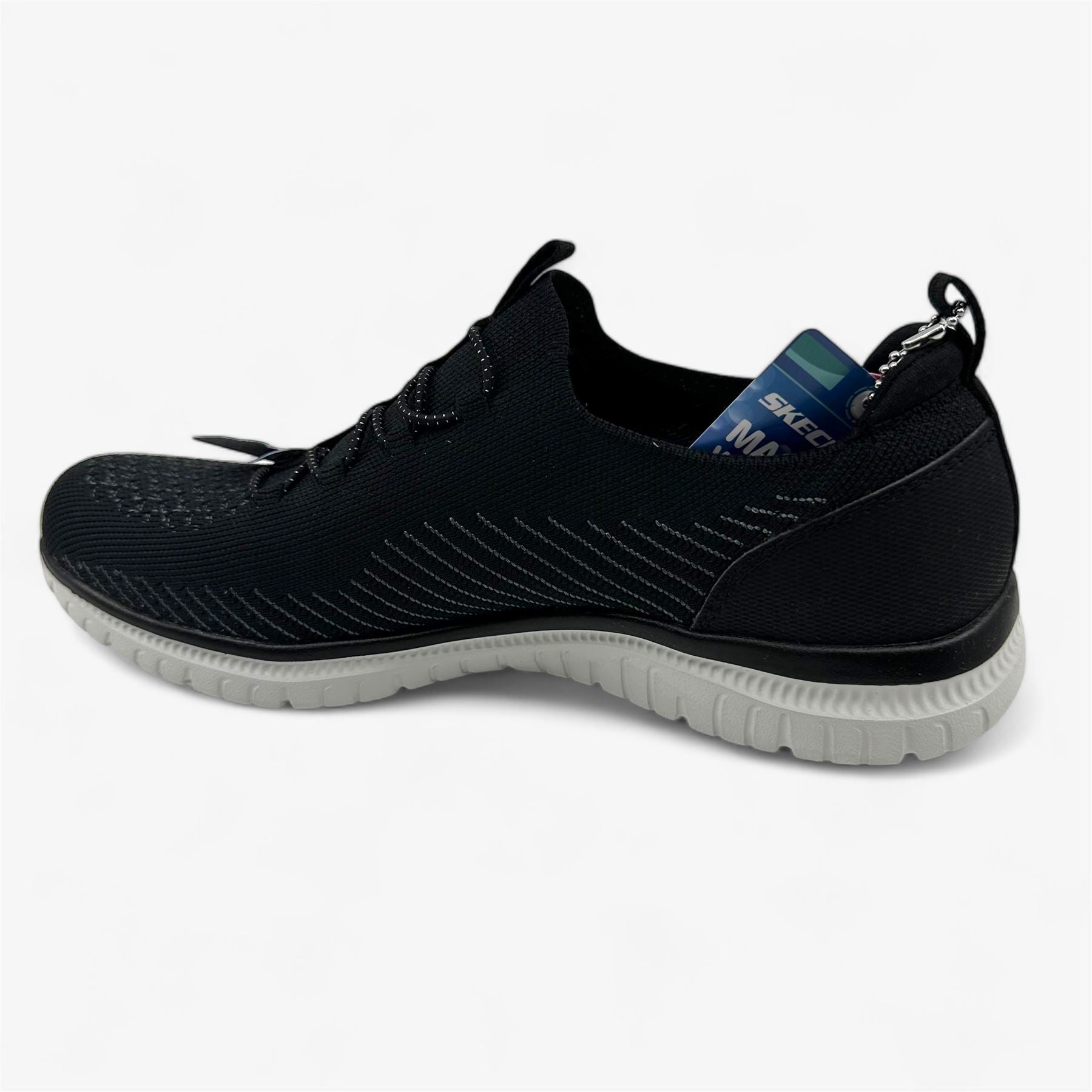 Skechers Virtue Twilight Black White Womens Athletic Sneaker