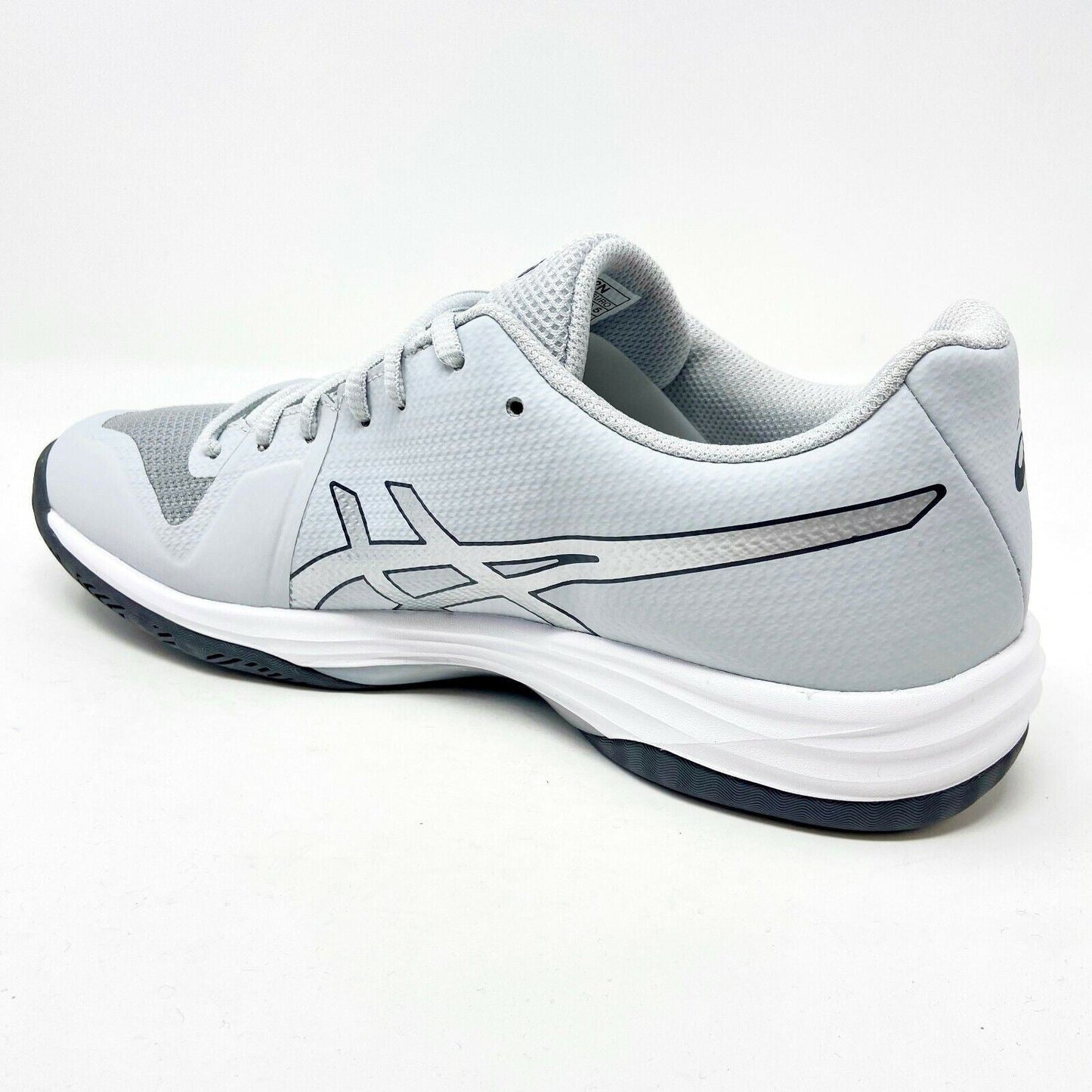 Asics Gel-Tactic Glacier Grey Silver Womens Size 12 Volleyball Shoes B752N 9693