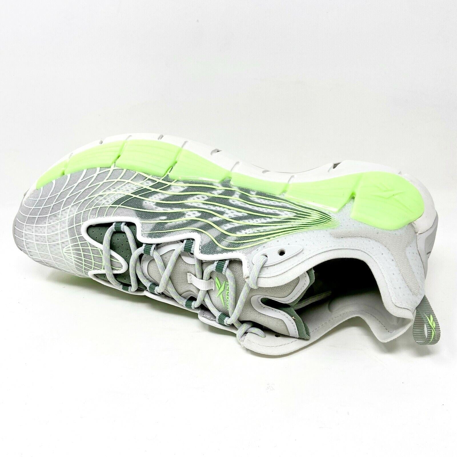 Reebok Zig Kinetica II Pure Grey Neon Mint Mens Running Shoes FY7744