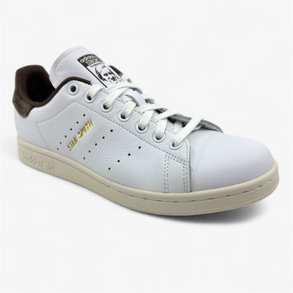 Adidas Stan Smith Cloud White Gold Brown Womens Athletic Sneaker