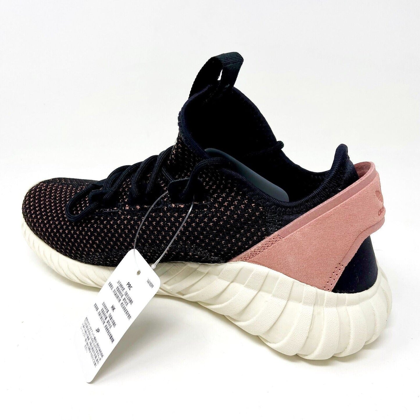 Adidas Tubular Doom Sock Primeknit Black Pink Womens Size 6.5 BY9335