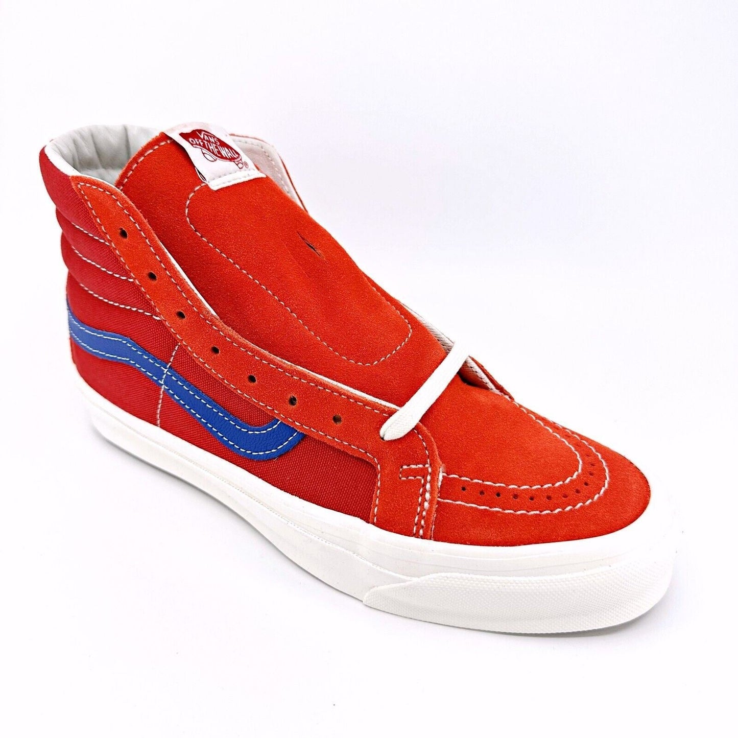 Vans Vault OG Sk8 Hi LX (Suede Canvas) Grenadine Pompeian Red Mens Casual Shoes