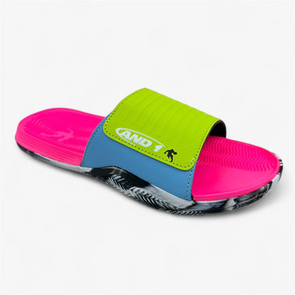 AND1 Nothin But Net Multicolor Womens Sandal Slide