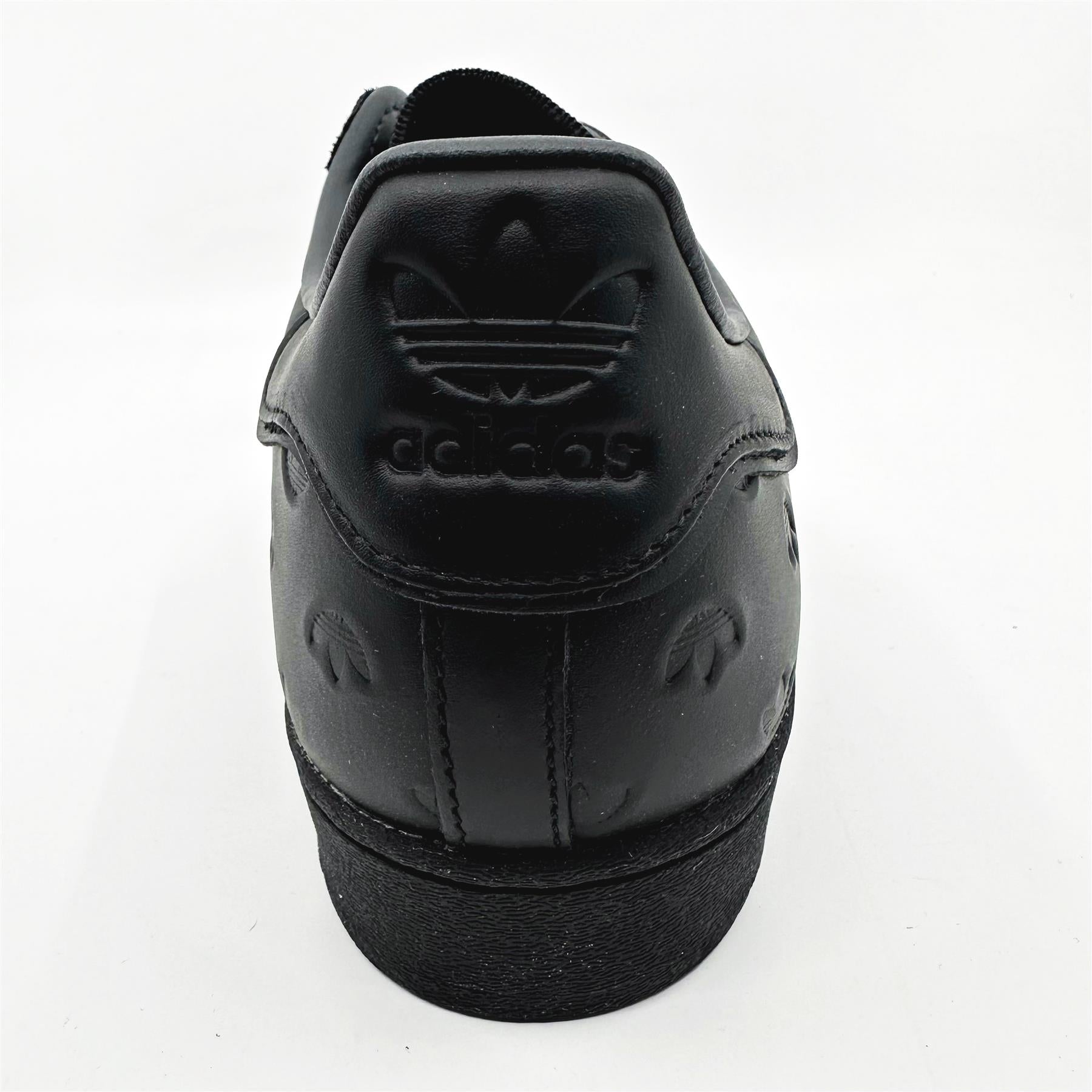 Adidas Superstar Core Black Debossed Carbon Mens Athletic Sneakers