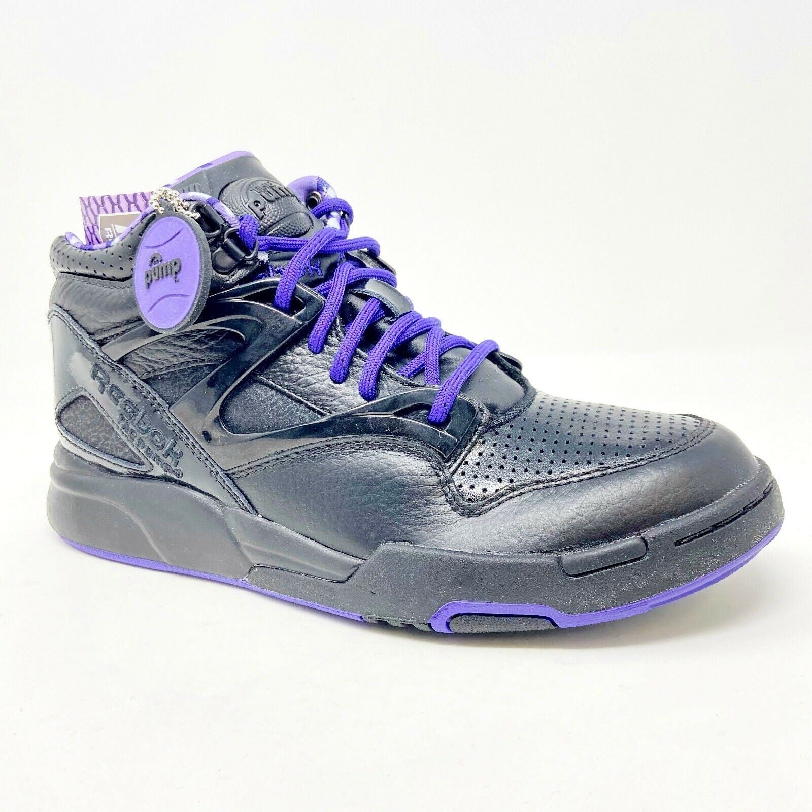 Reebok Pump Omni Lite Black Fearless Purple Hexalite Dee Brown Mens Size 9