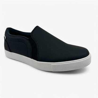 PUMA Tustin Fusion Slip On Black White Womens Spikeless Golf Shoes