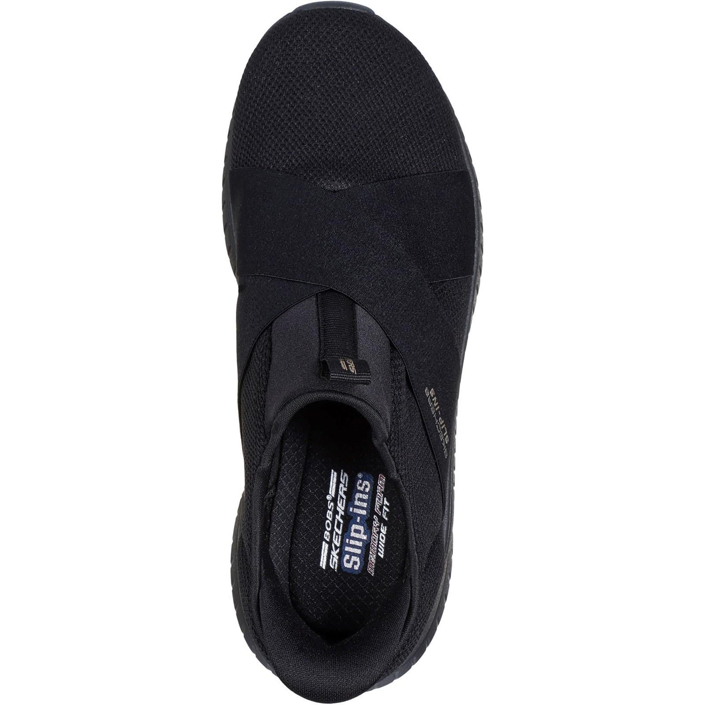 Women's Wide Fit Skechers 117505 Slip-ins Bobs Sport Squad Chaos Trainers