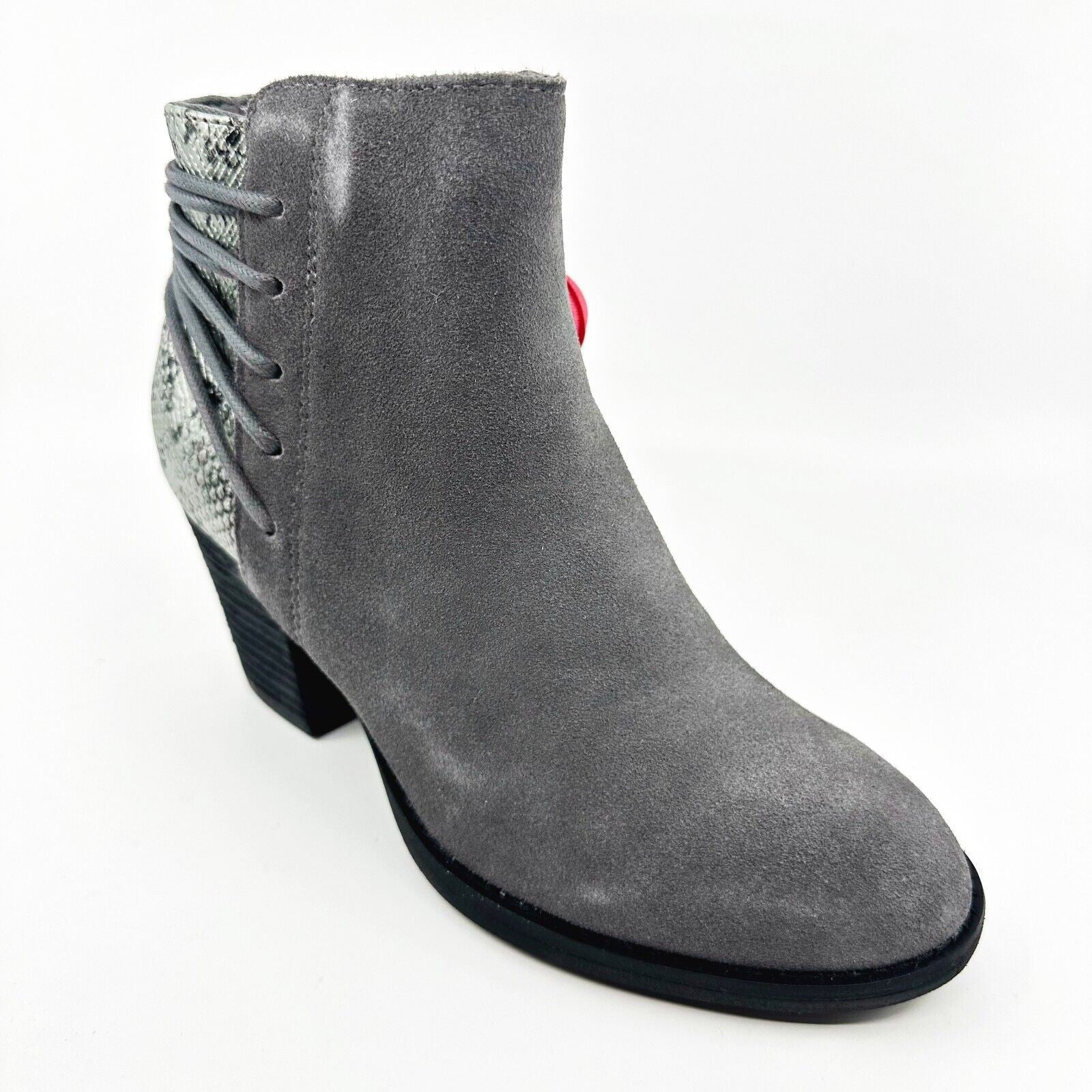Skechers Homestead Wild Wraps Charcoal Womens Snake Skin Ankle Bootie