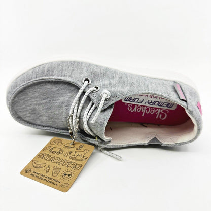 Skechers Skippers Chill Day Gray Kids Girls Size 13 Sneakers