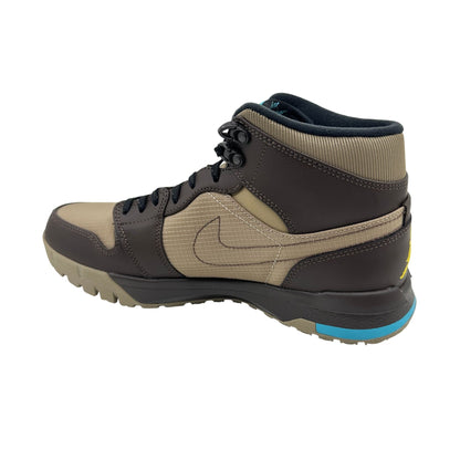 Jordan 1Trek Khaki Maize Brown Mens Athletic Sneaker