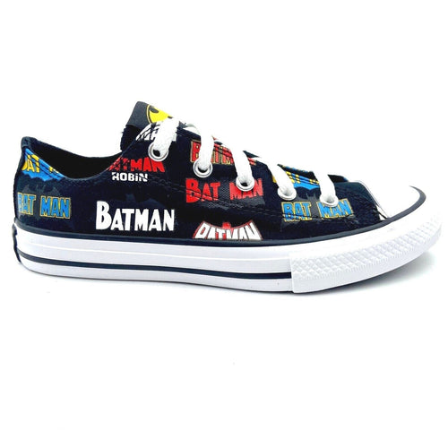 Converse CTAS Ox Black White DC Comics Batman Kids Youth Casual Sneakers 367321F